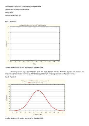 Notatka Statystyka - Notatka STATYSTYKA 1. 3 Zmienne 1 2 I 3 Podstawowe ...