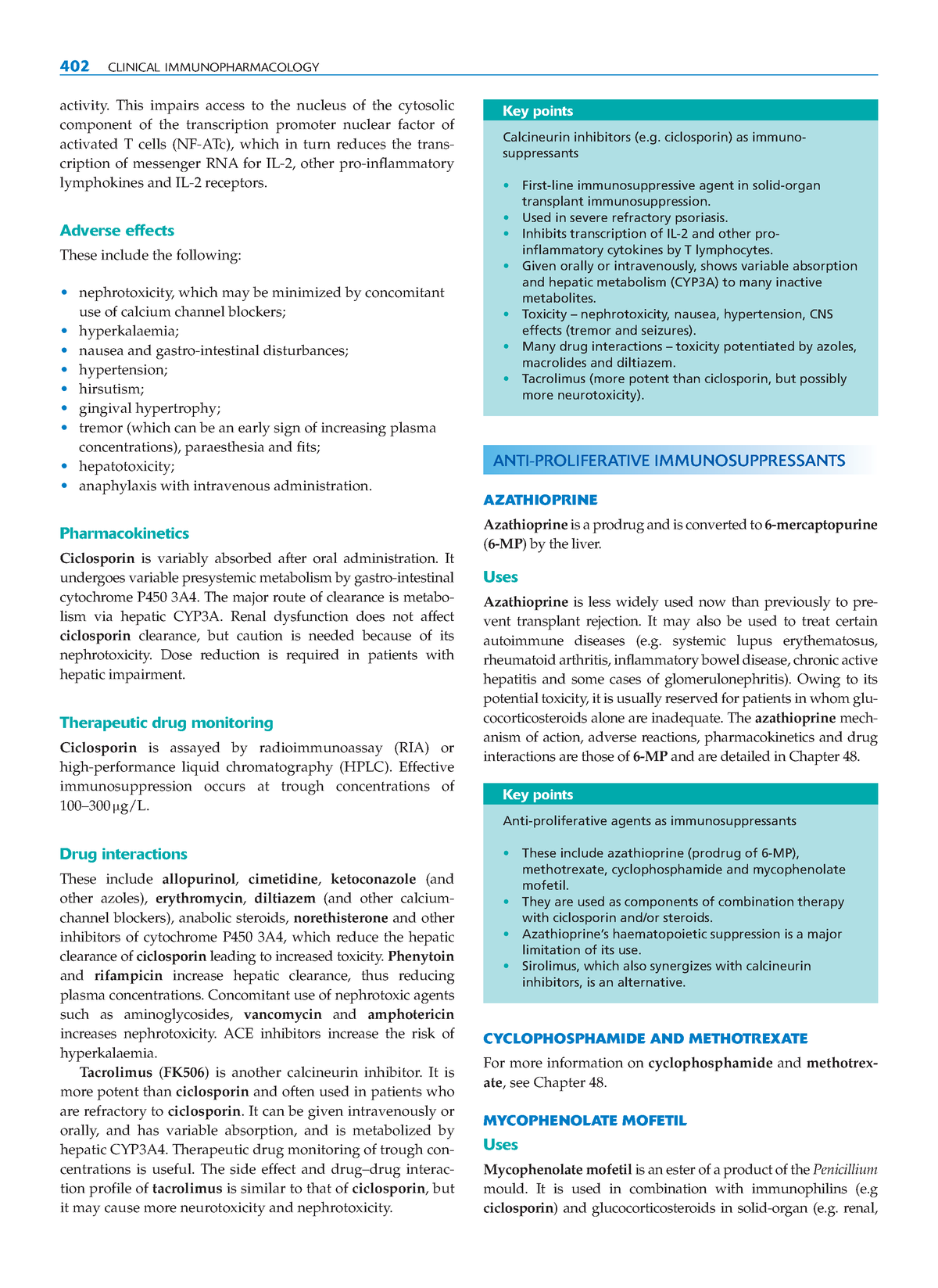 Clinical-Pharmacology- Immunosuppressants - activity. This impairs ...