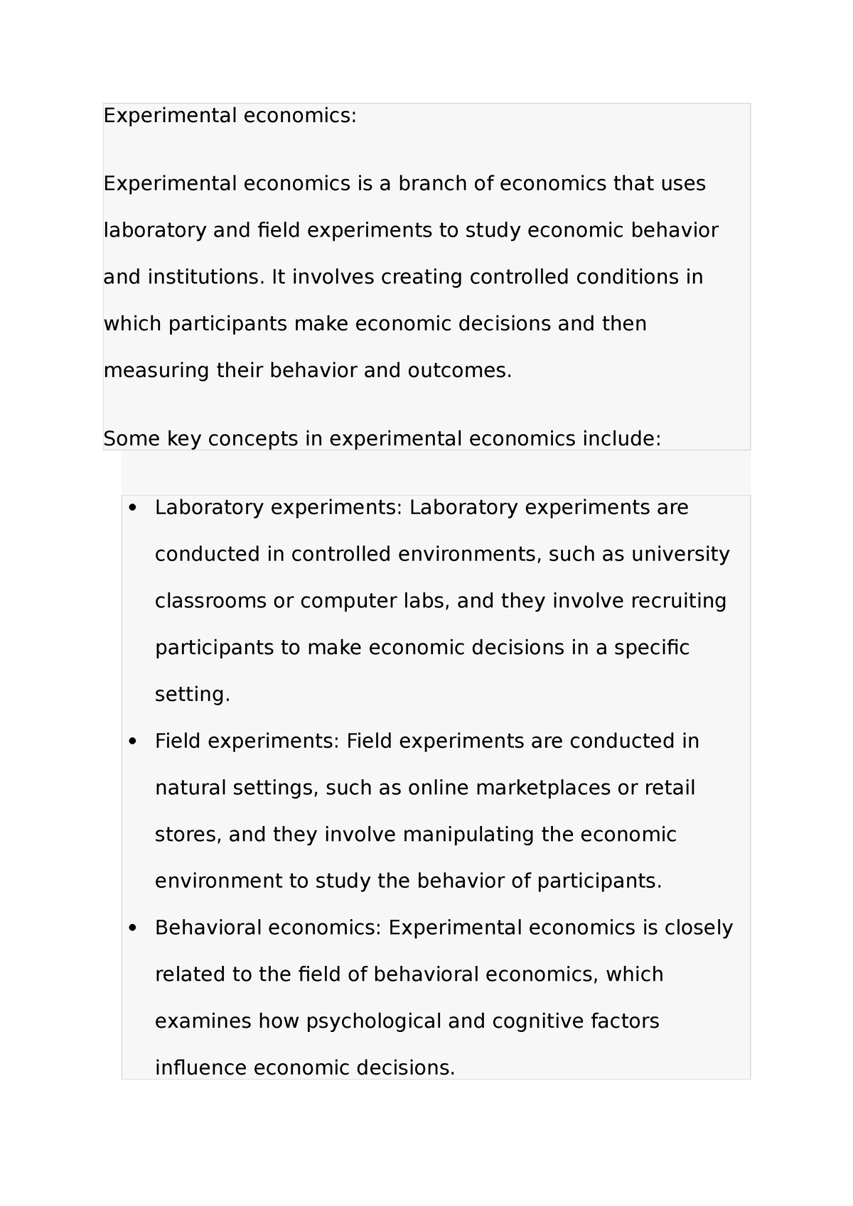 experimental economics nyu syllabus