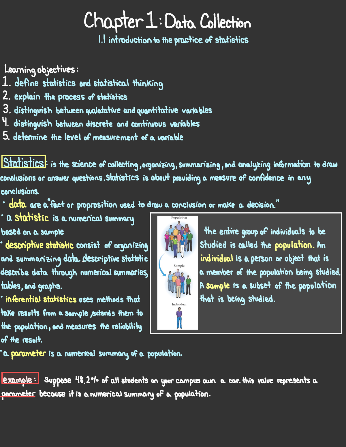 Statistics Chapter 1 - Chapter 1 : Data Collection ####### 1. 1 ...