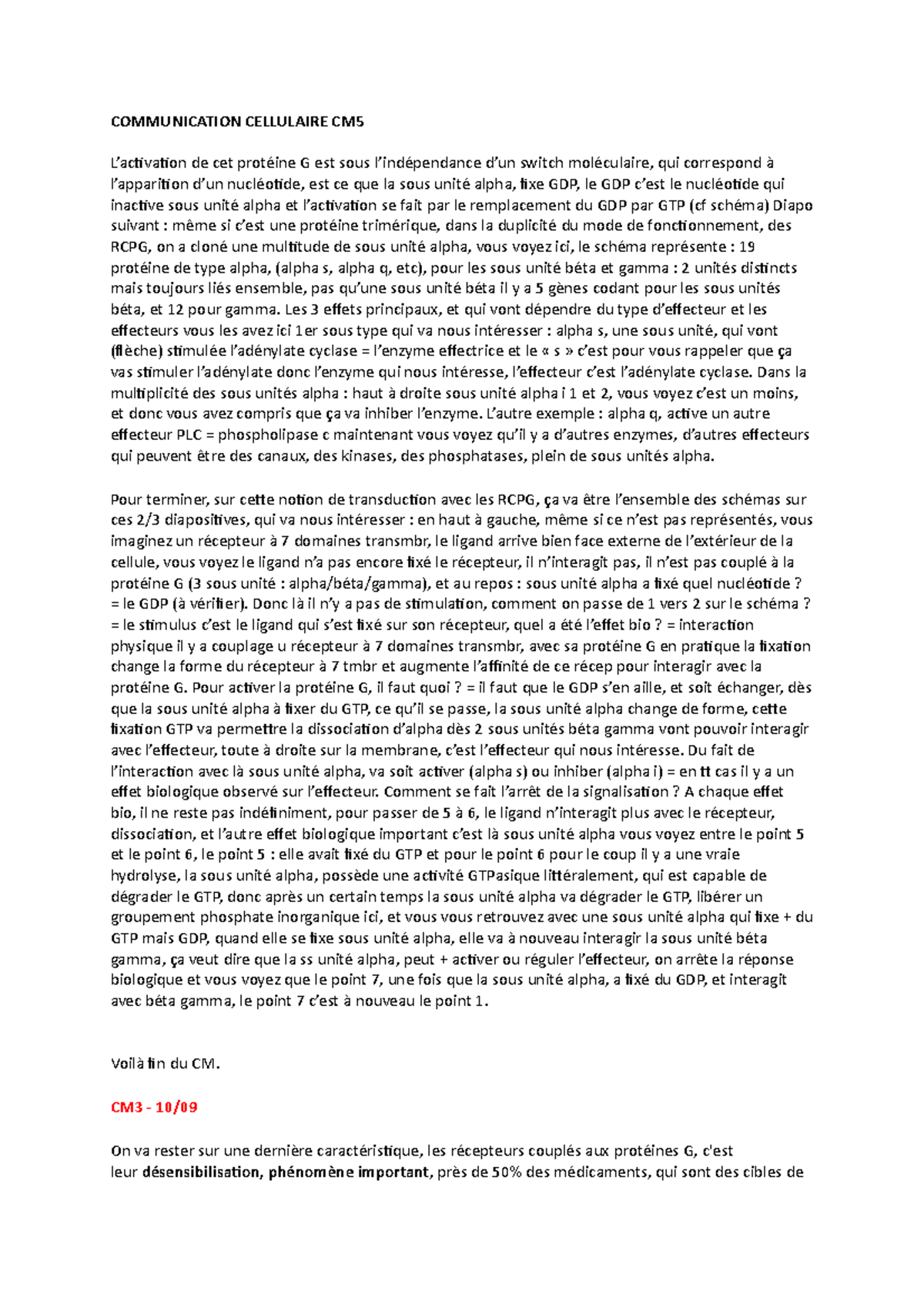Comm cell partie 7 - notes de cours comm cell L3S5 - COMMUNICATION ...