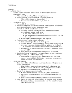 Unit 1 Lecture Notes - Chapter 1 1 Food choices and nutrient intake ...