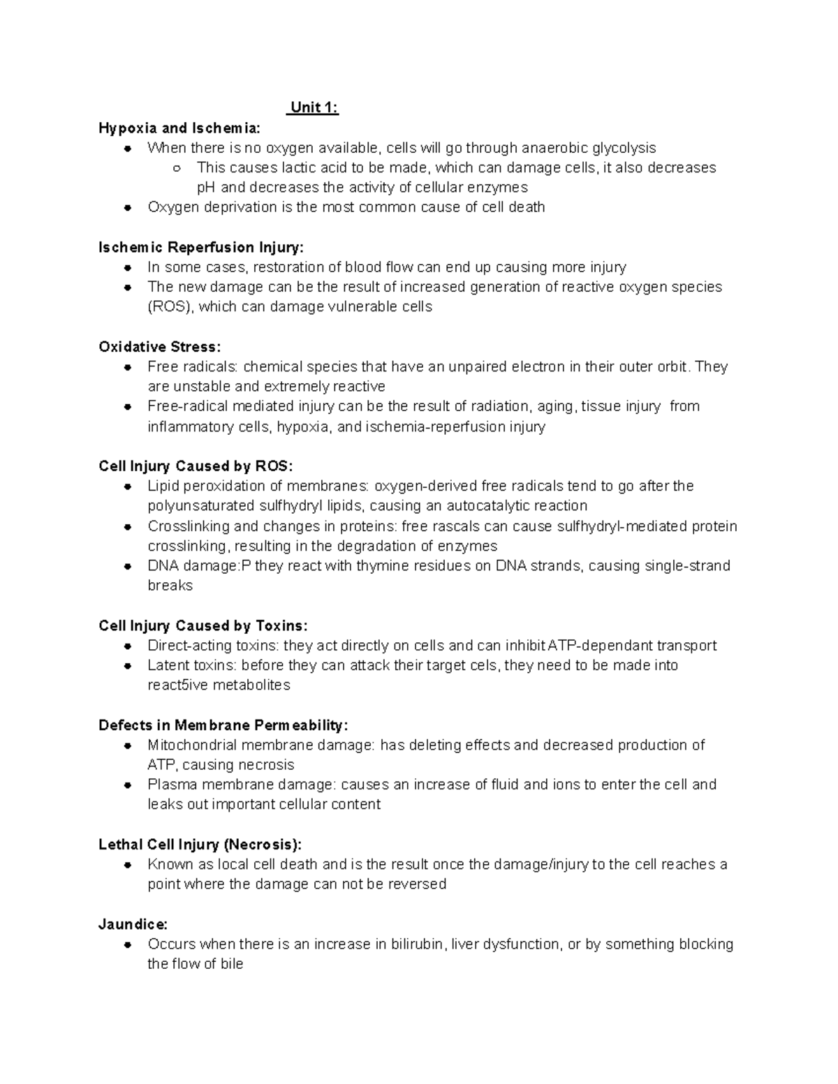 Path unit 1 & 2 Summaries - Path3610 - U of G - Studocu