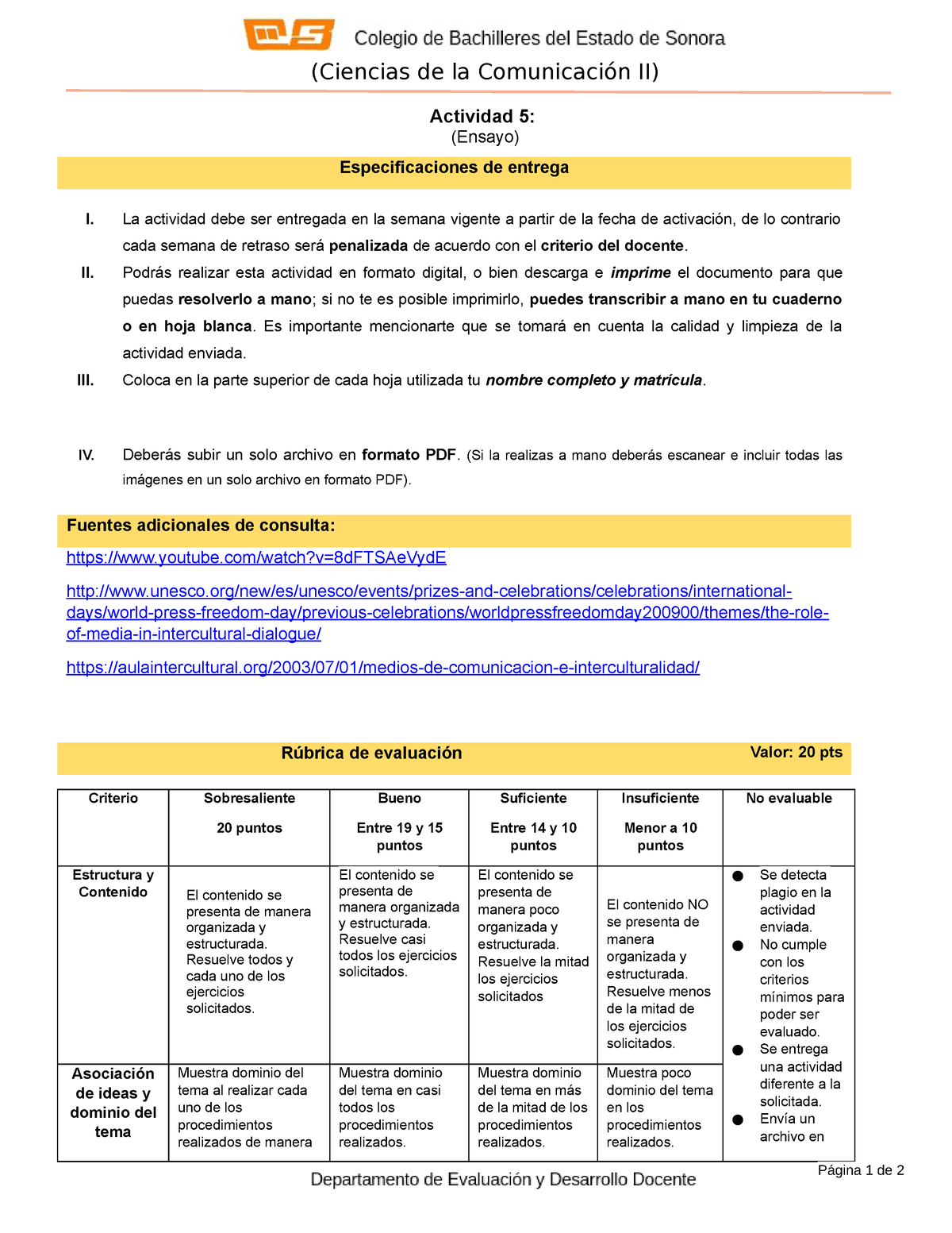 P3-CC2-Proyecto De Evaluacion-Ensayo - (Ciencias De La Comunicación II ...