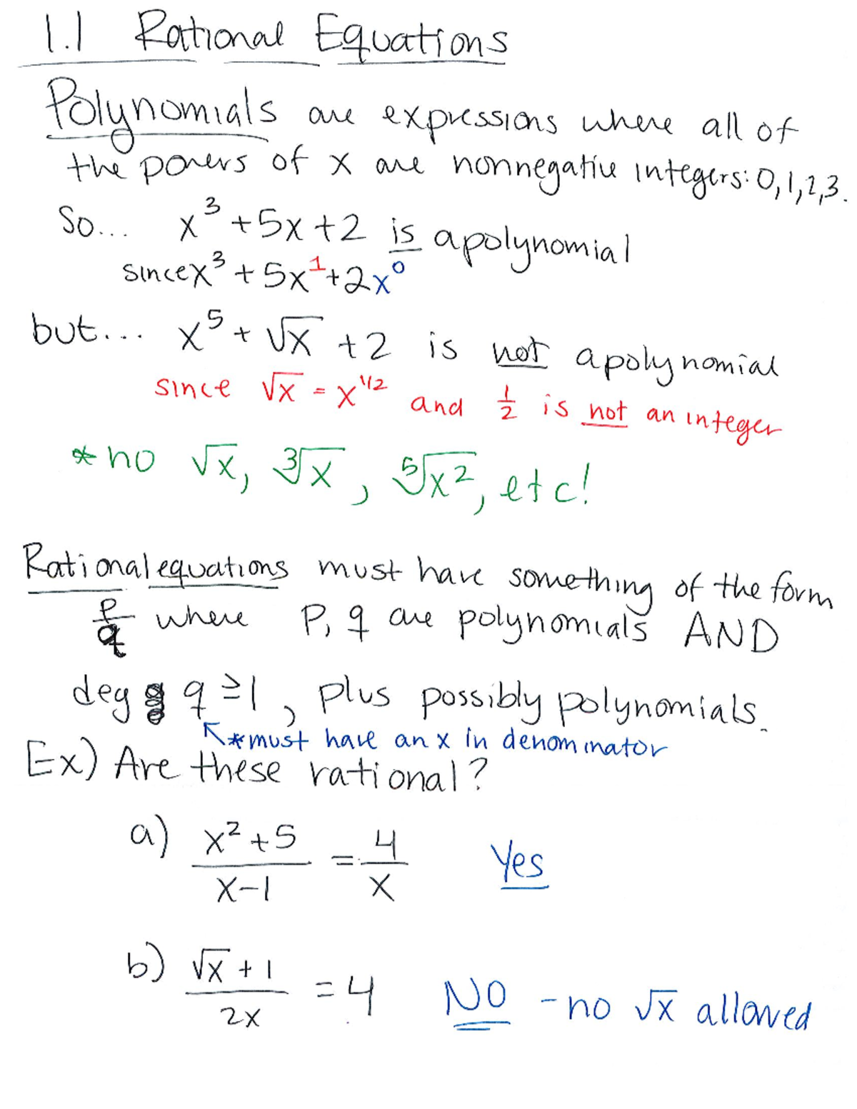 11 Rational Equations MAC 1105 Studocu
