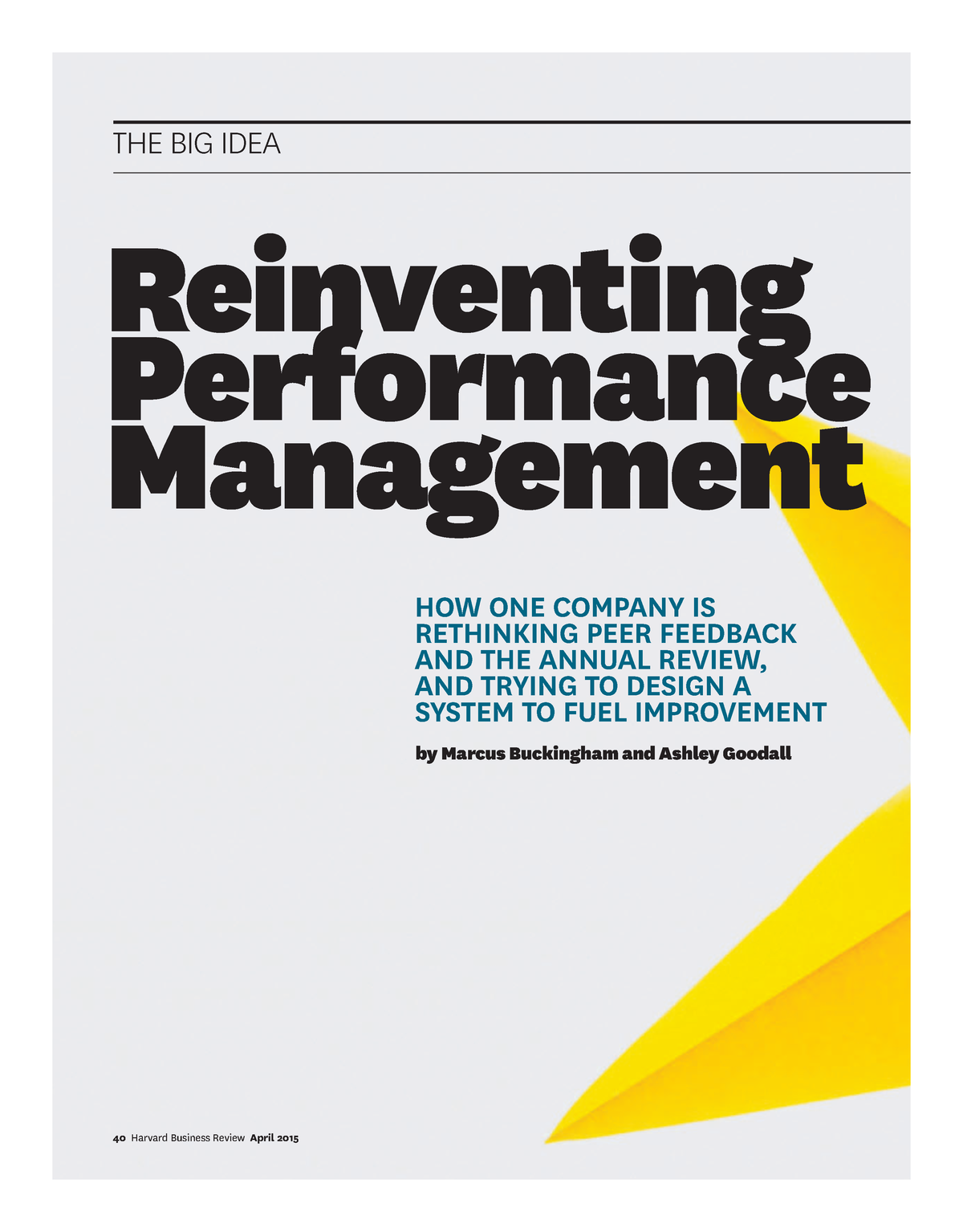 reinventing performance management at deloitte case study solution