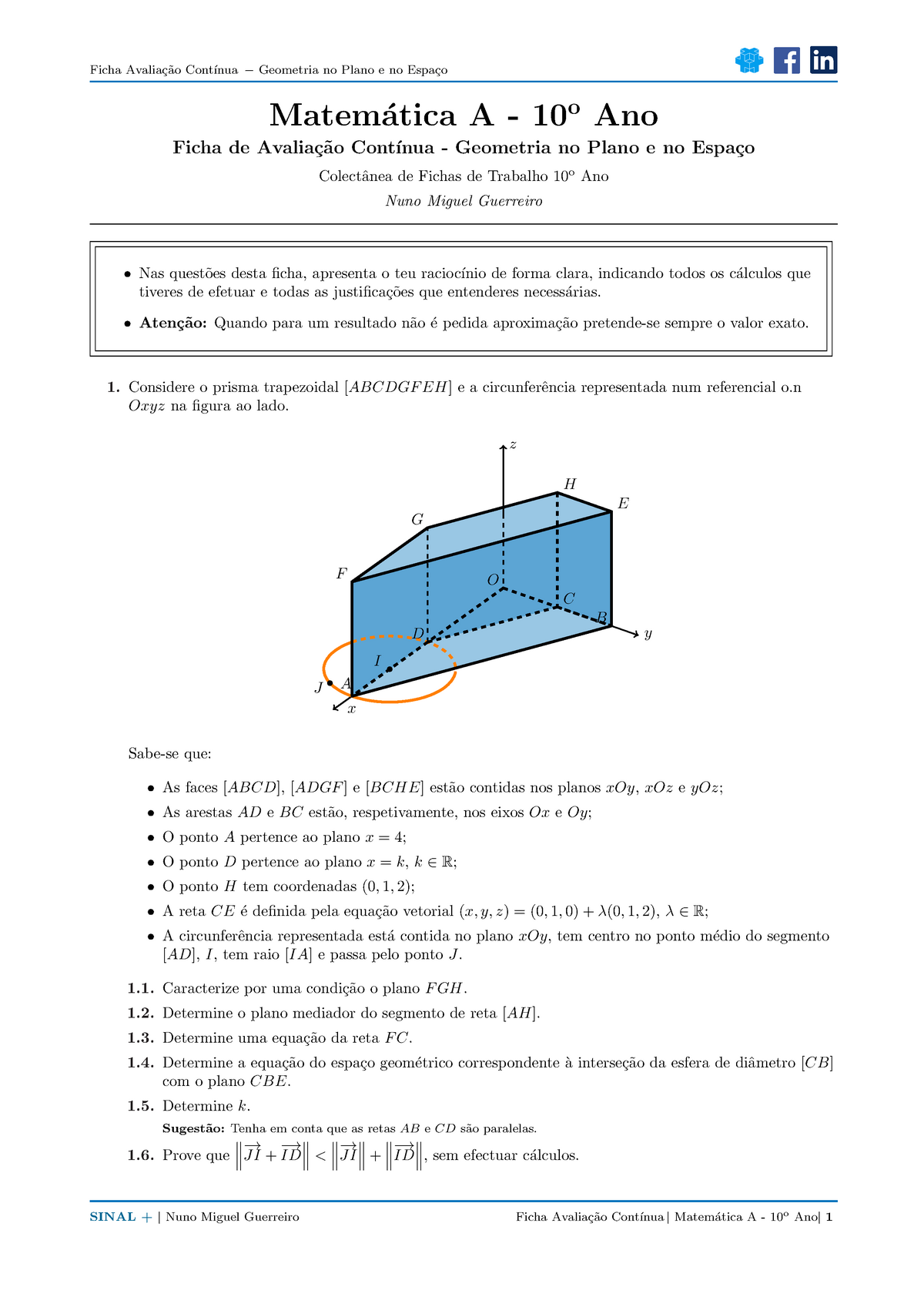 Ficha Modelo Geometria - Ficha Avalia ̧c ̃ao Cont ́ınua−Geometria No ...