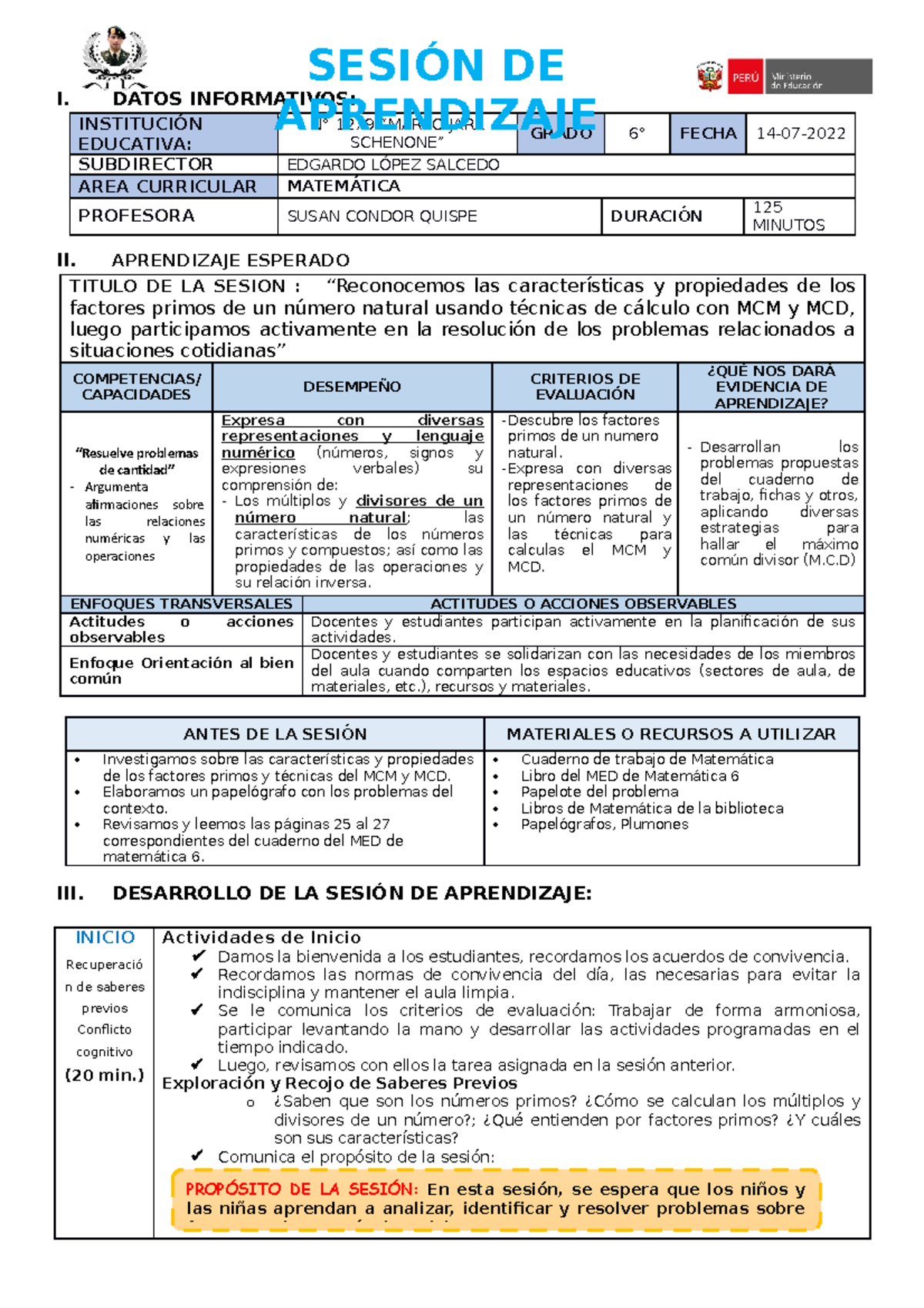 mínimo común múltiplo ejemplos sexto grado