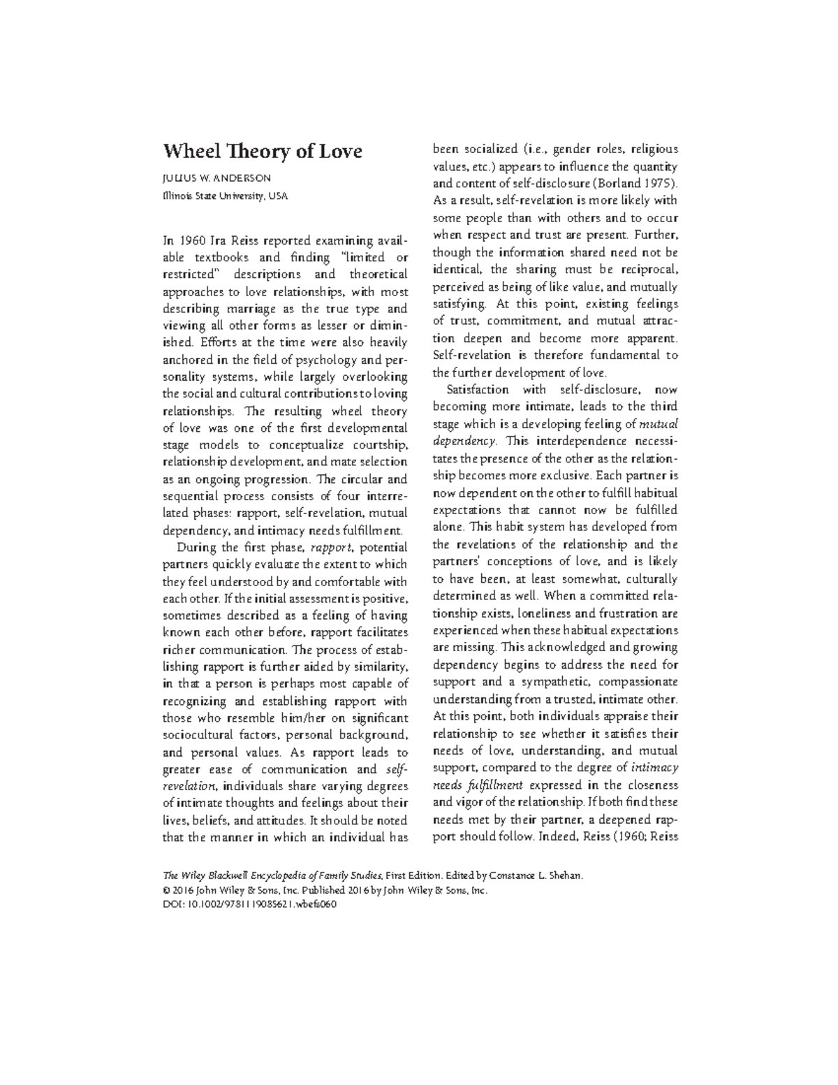 J.W. Anderson Wheel Theory of Love7 Wheel eory of Love JULIUS W