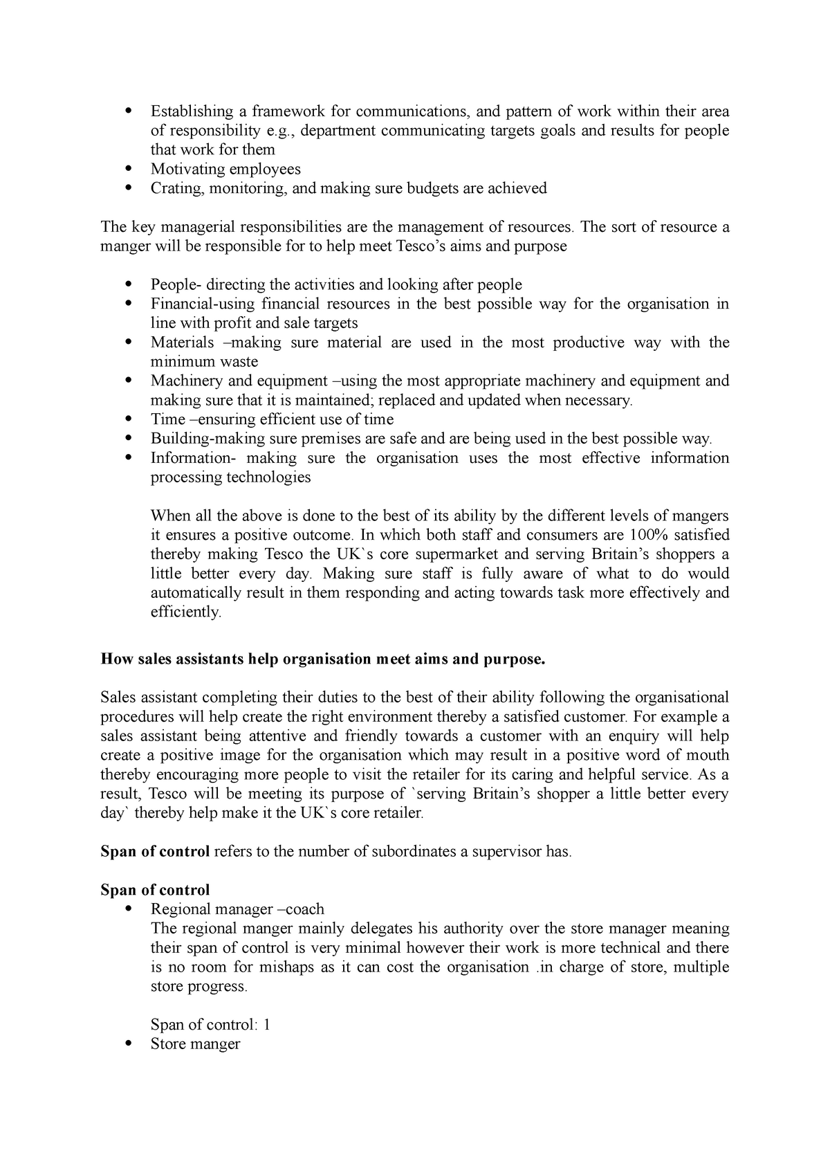 Organisational structure - Establishing a framework for communications ...