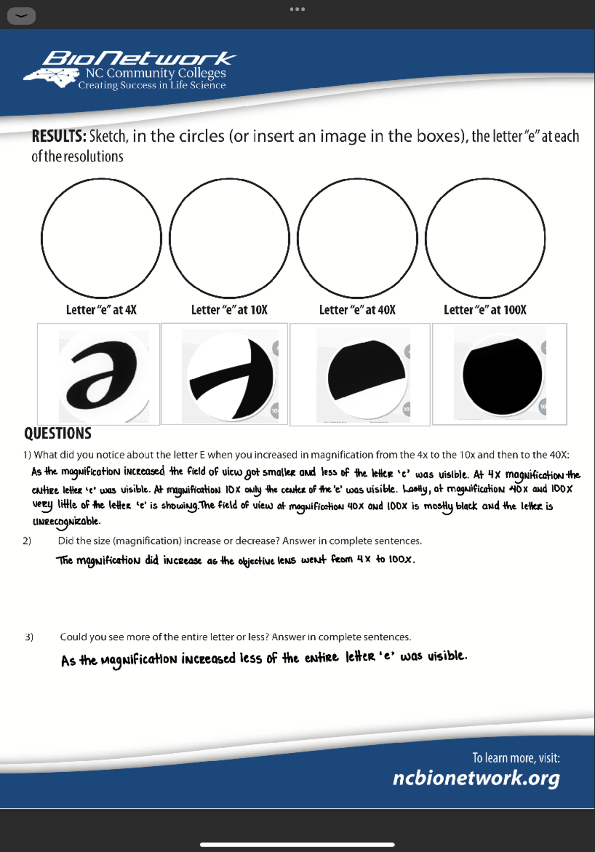 Microscopy Assignment - MCB2010L - Studocu