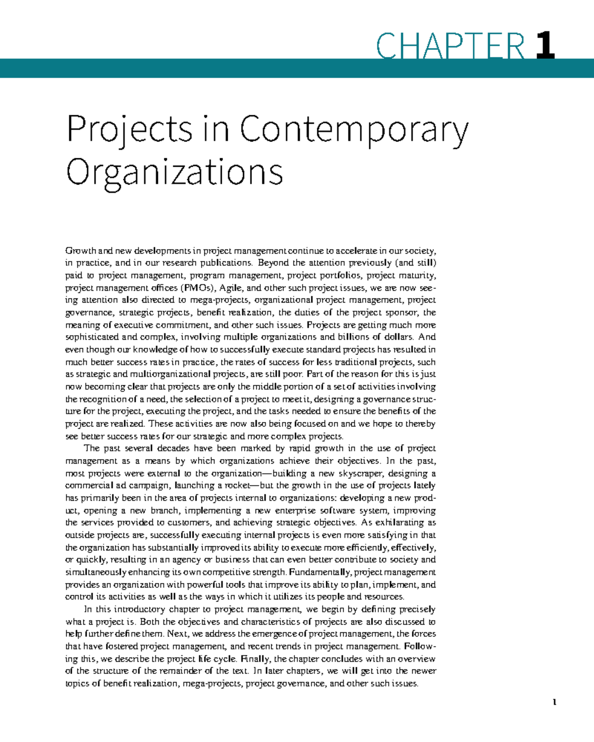 Chapter 1 - OPN 501 - CHAPTER 1 1 Growth and new developments in ...