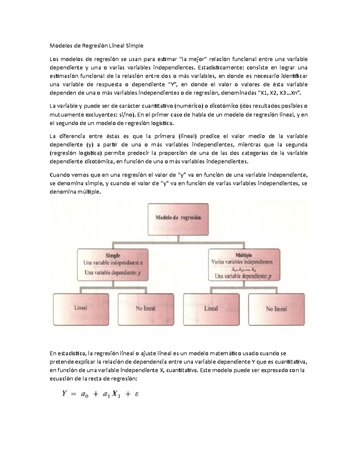 Modelos De Regresión Lineal Simple - Modelos De Regresión Lineal Simple ...