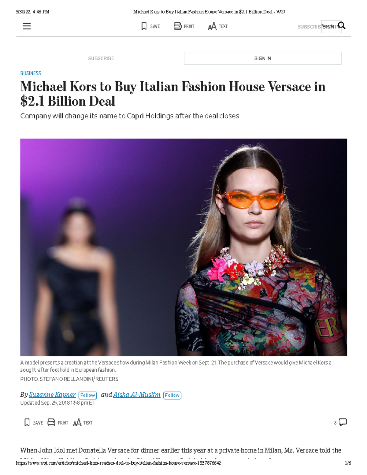 Michael kors online purchase versace