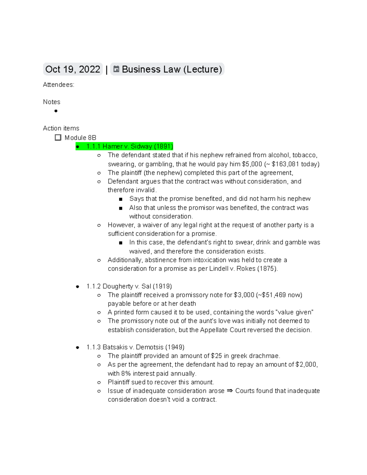 Notes - Business Law (Lecture) 27-29 - Oct 19, 2022 | Business Law ...