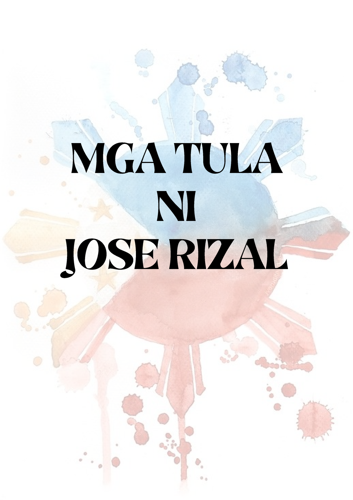 Mga Tula Ni Jose Rizal Mga Tula Ni Jose Rizal Ang Awit Ni Maria Clara