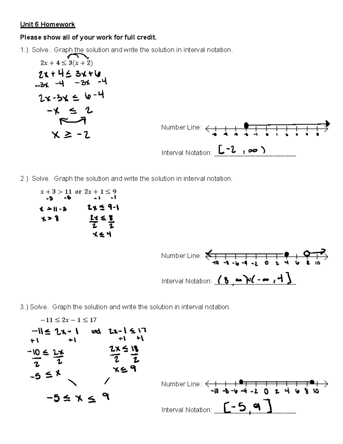 writing math homework