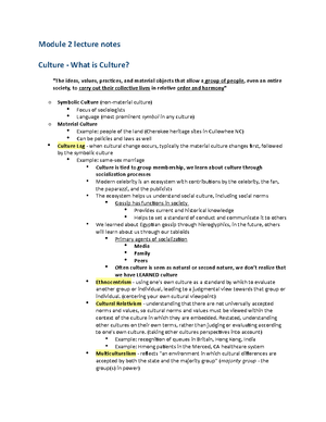 Chapter 10 lecture notes - I. The Concepts of Race and Ethnicity A ...