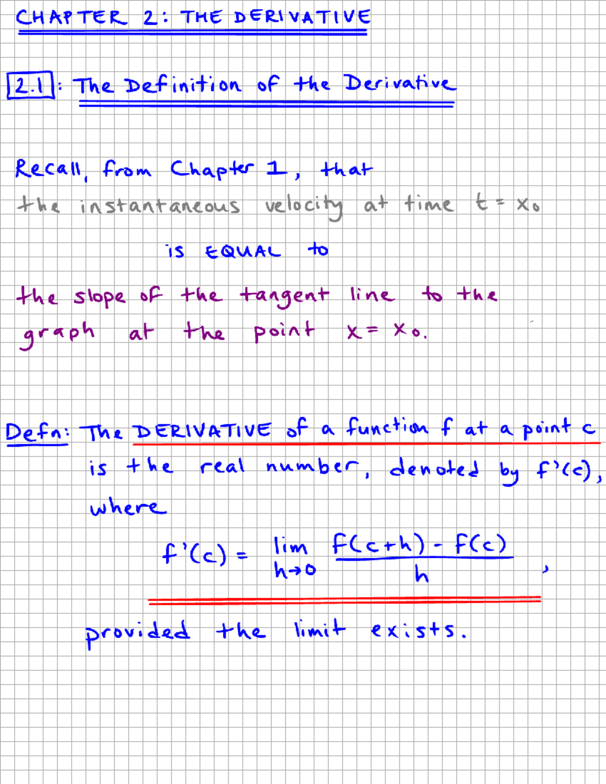 141 2point 1 Lecture 1 notes - MA 141 - Studocu