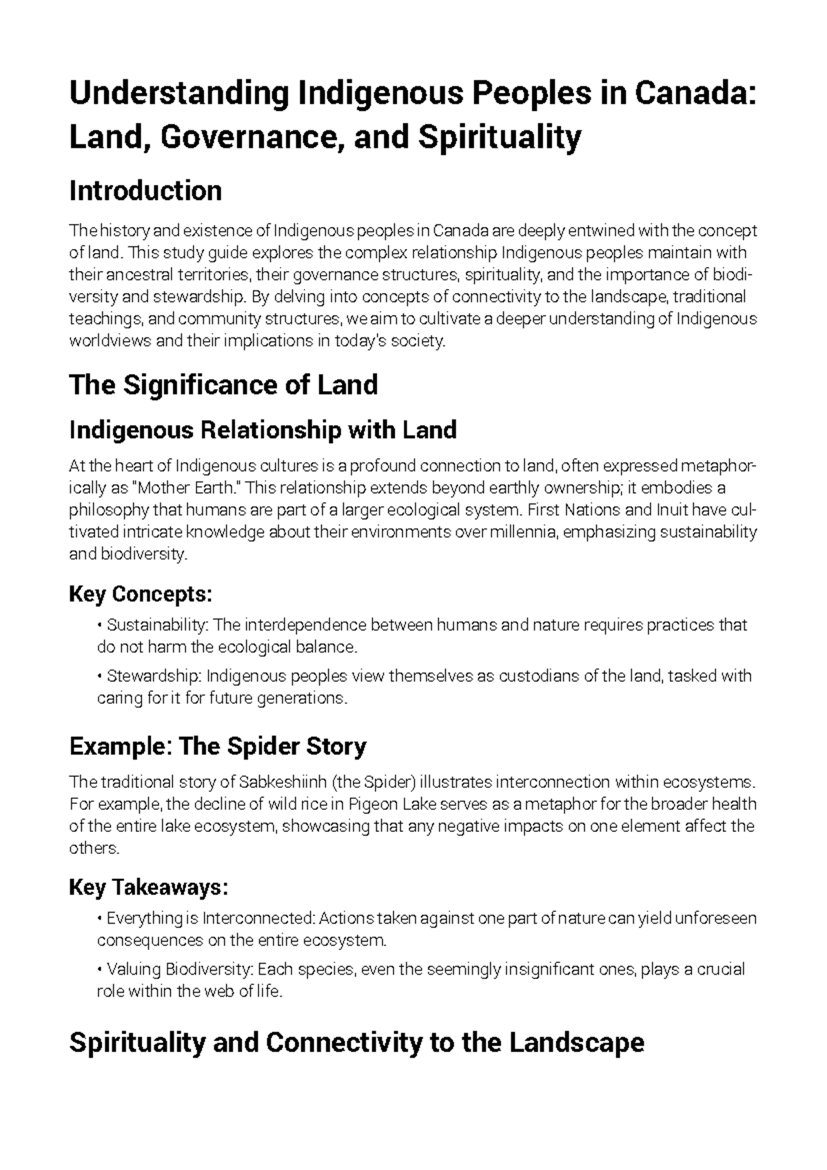 Raena ai summary zmmhmm - Understanding Indigenous Peoples in Canada ...