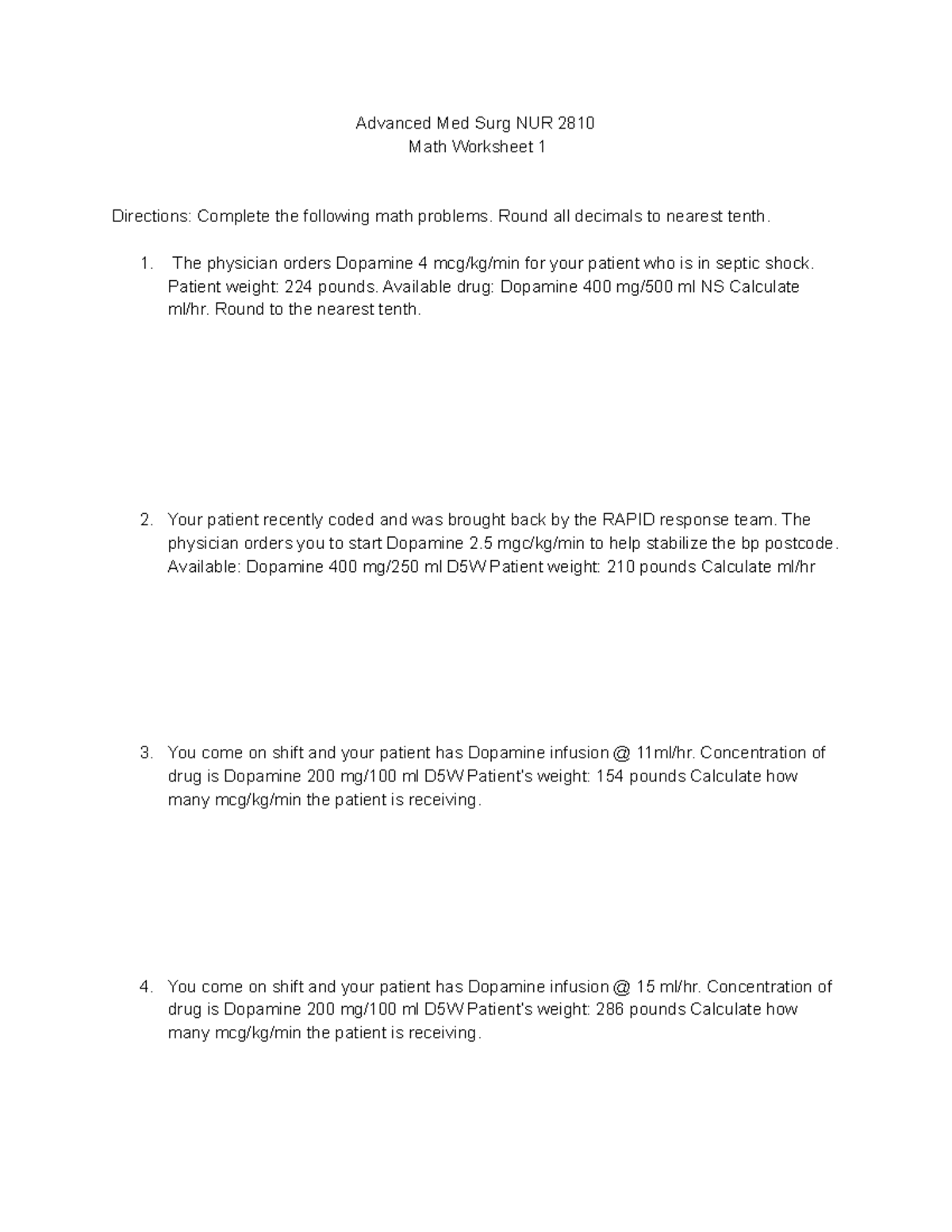 ams-math-worksheet-1-jkjkkj-advanced-med-surg-nur-2810-math