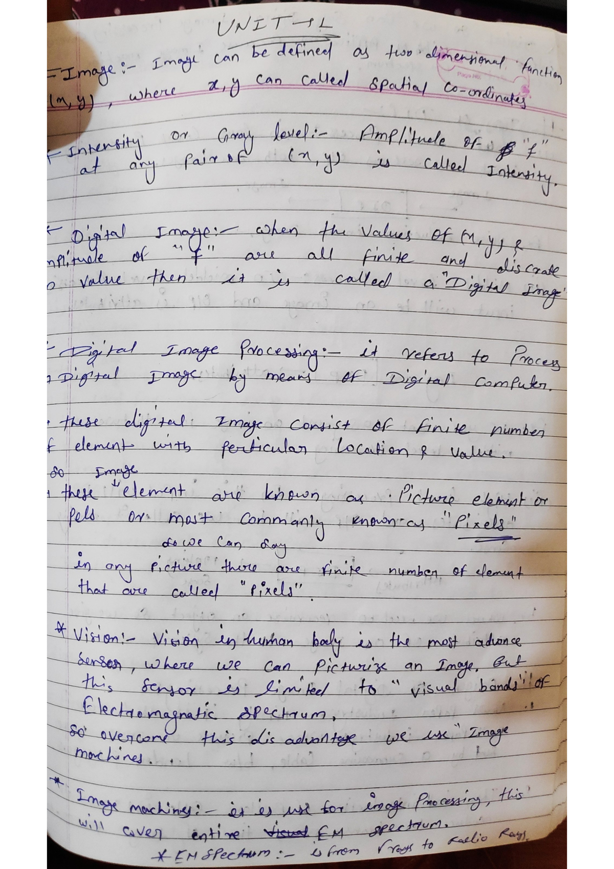 DIVP 1 - notes - Digital Image Processing - Studocu