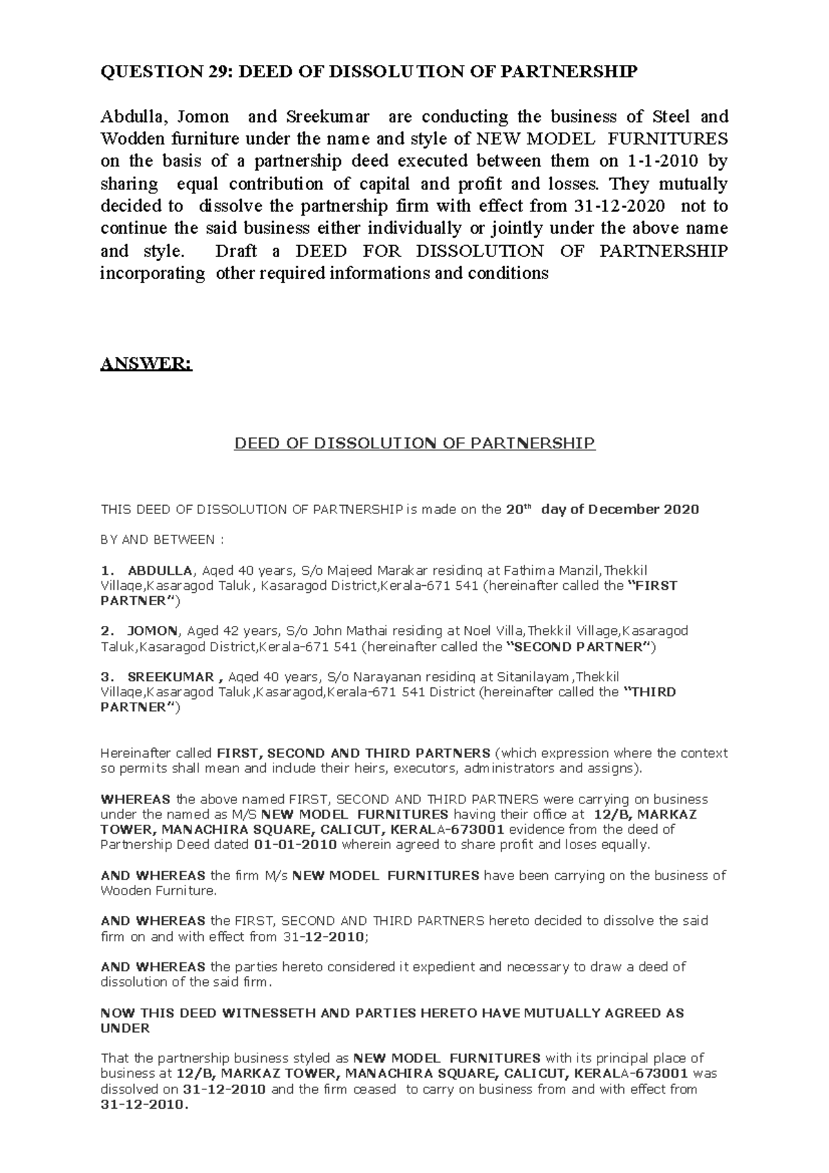 29-dissolution-of-partnership-question-29-deed-of-dissolution-of