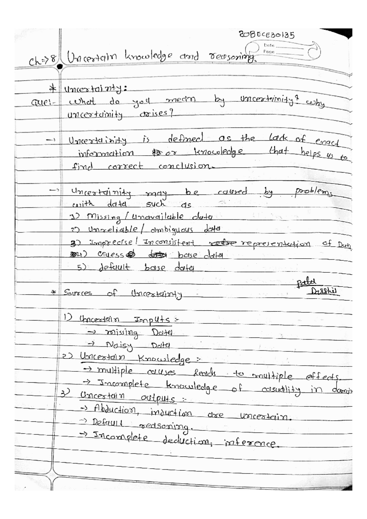CH(8)(AI)(20BECE30135) - Computer Networks - Studocu