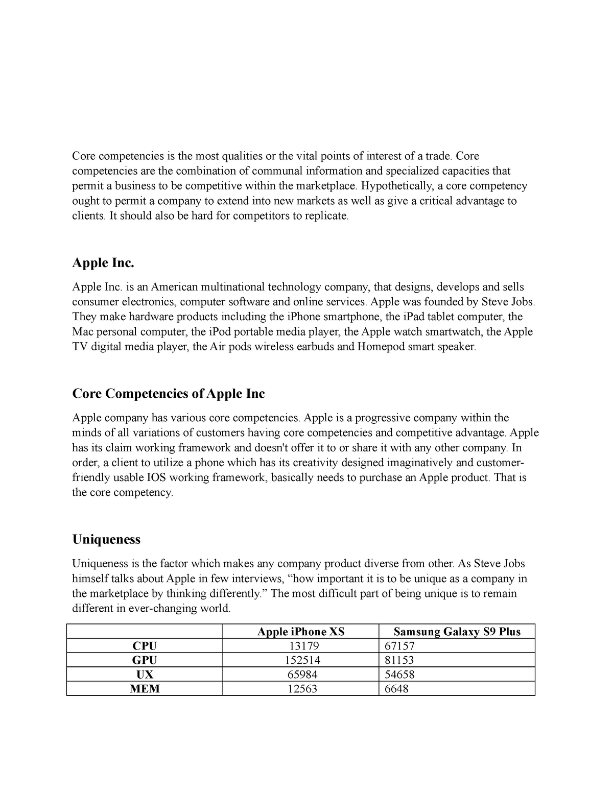 apple company assignment pdf