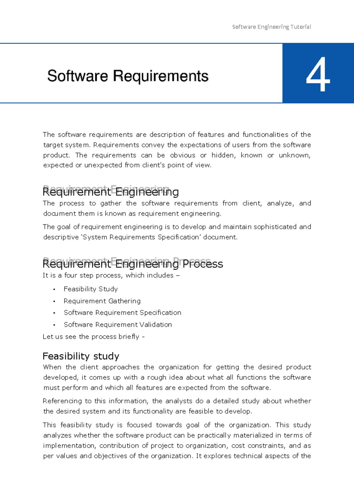Software Requirements - Requirements convey the expectations of users ...