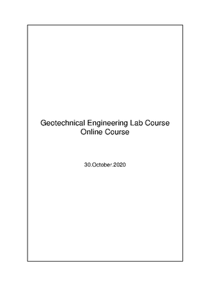Geotech-Formulas - Exam geotechnical engineering - Formulas C H Name ...