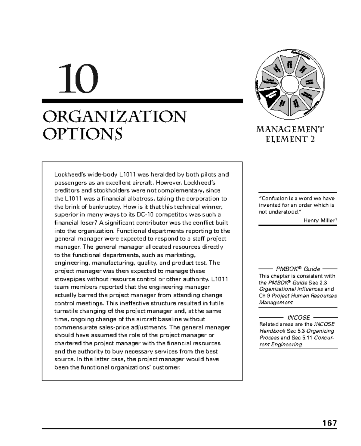 Chapter 10 - Organization Options - P ro j ec Op po an rtun d R itie ...