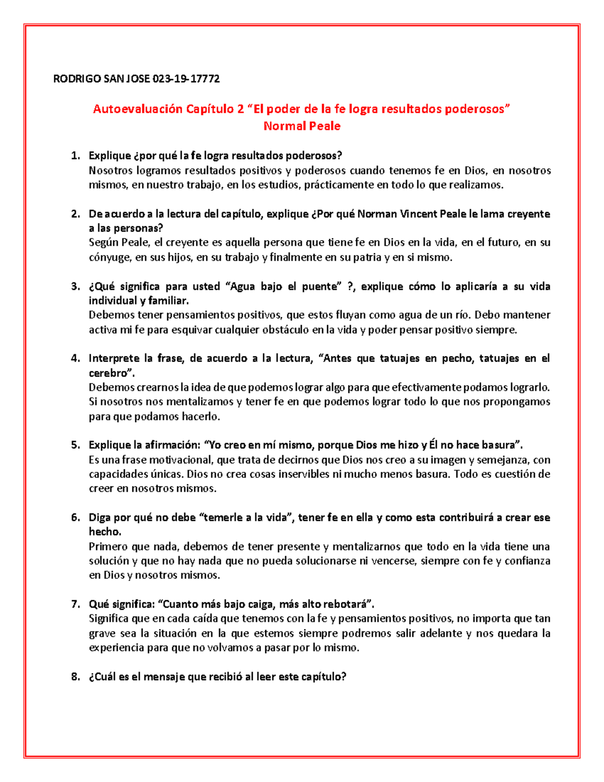 Semana 5 Autoevaluacion Cap 2 Libro Azul Rodrigo San Jose Rodrigo San Jose 023 19 Studocu
