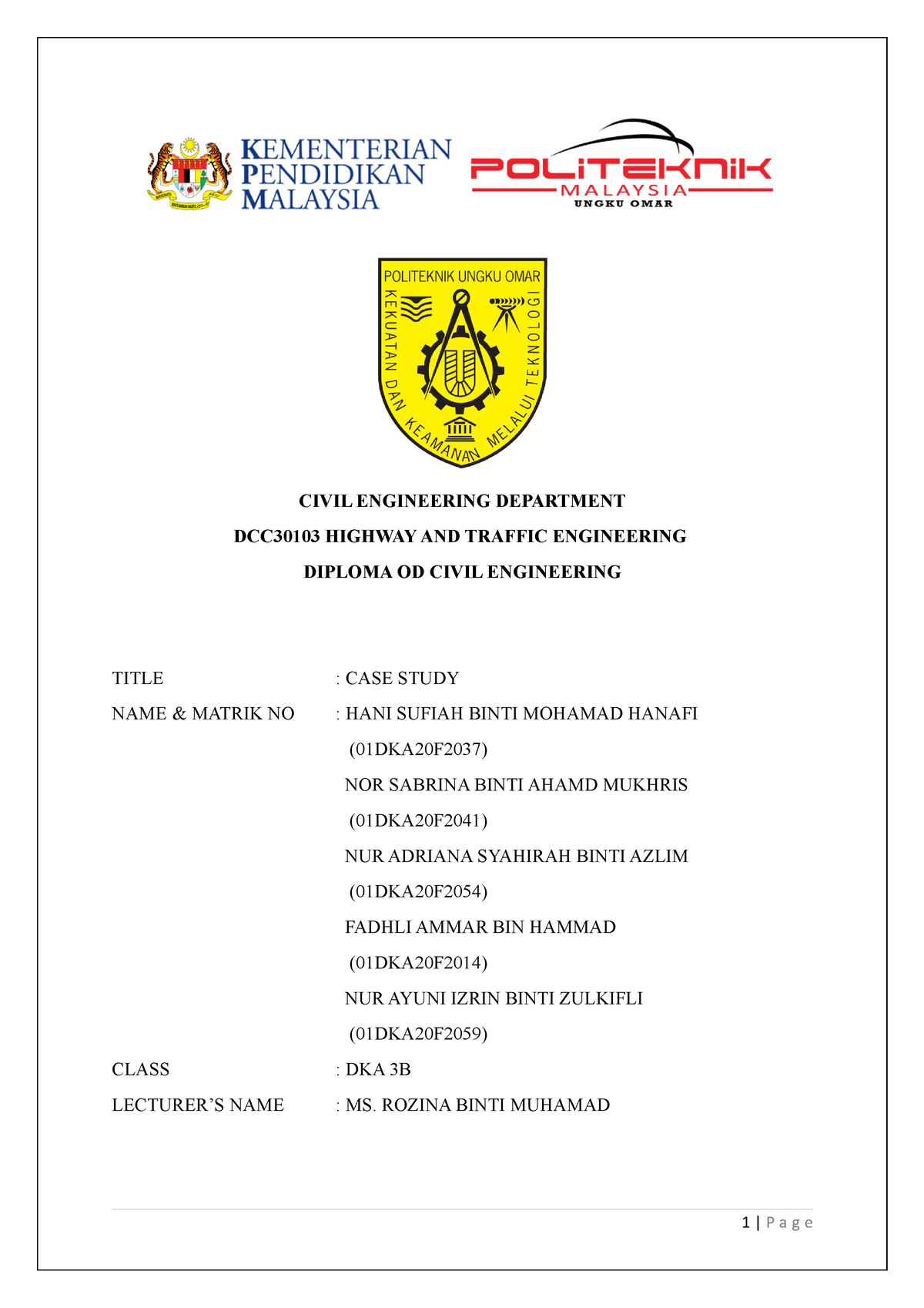 case study engineering society politeknik