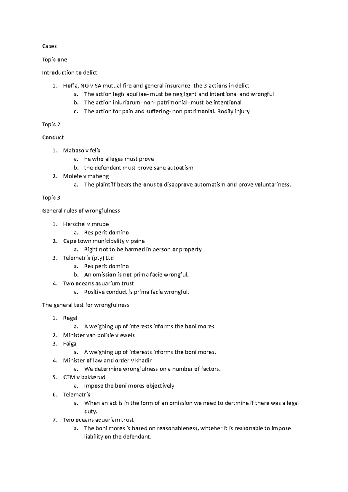 Case sumarries - 16) Lecture+28+-+30+Reasonable+preventability ...