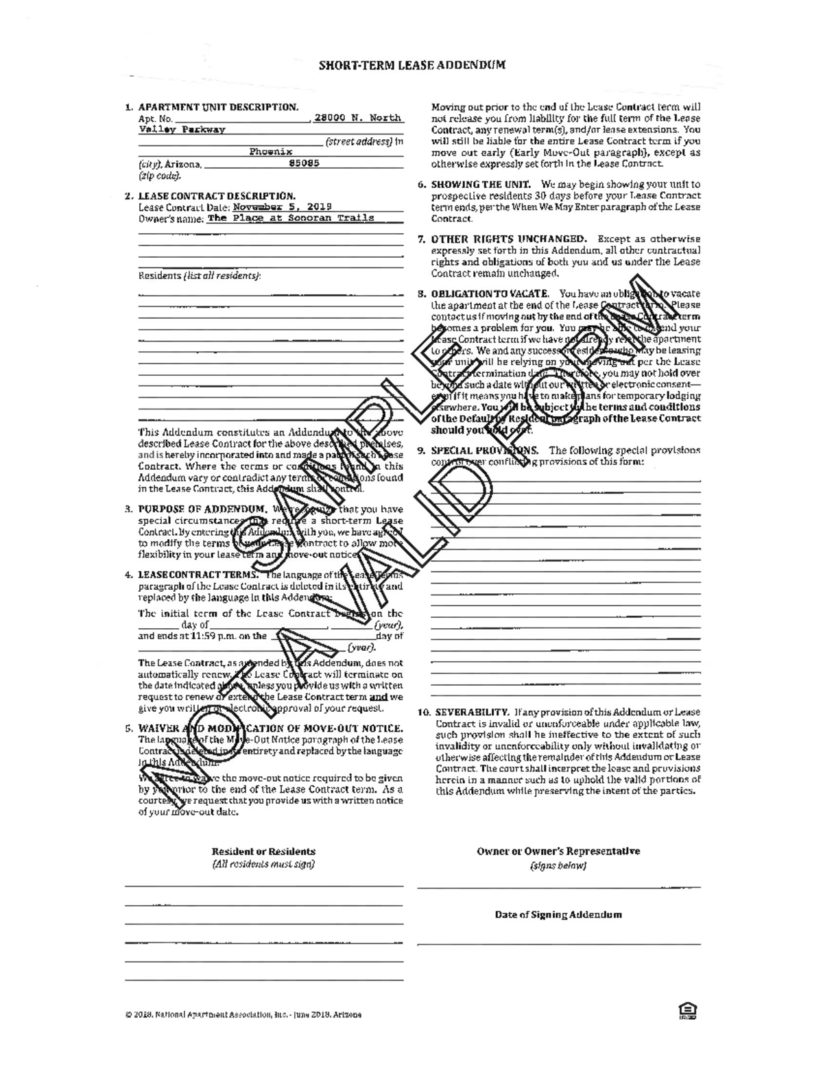 Short Term Lease Agreement Studocu