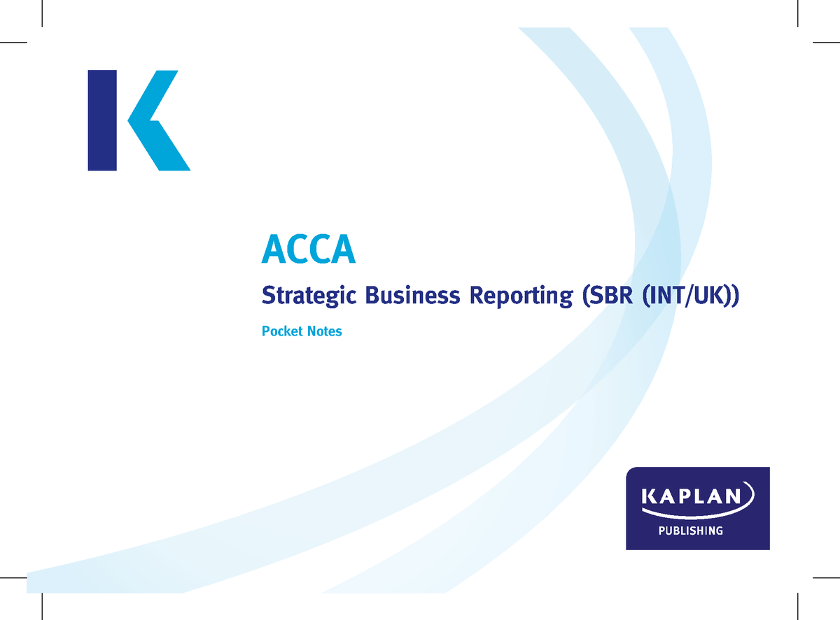 SBR Pocket Notes 2020-21 - ACCA Strategic Business Reporting (SBR (INT ...