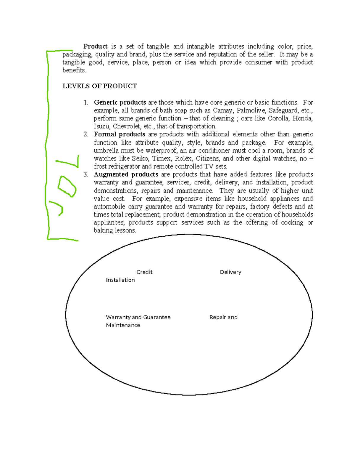 What is product - Product is a set of tangible and intangible ...