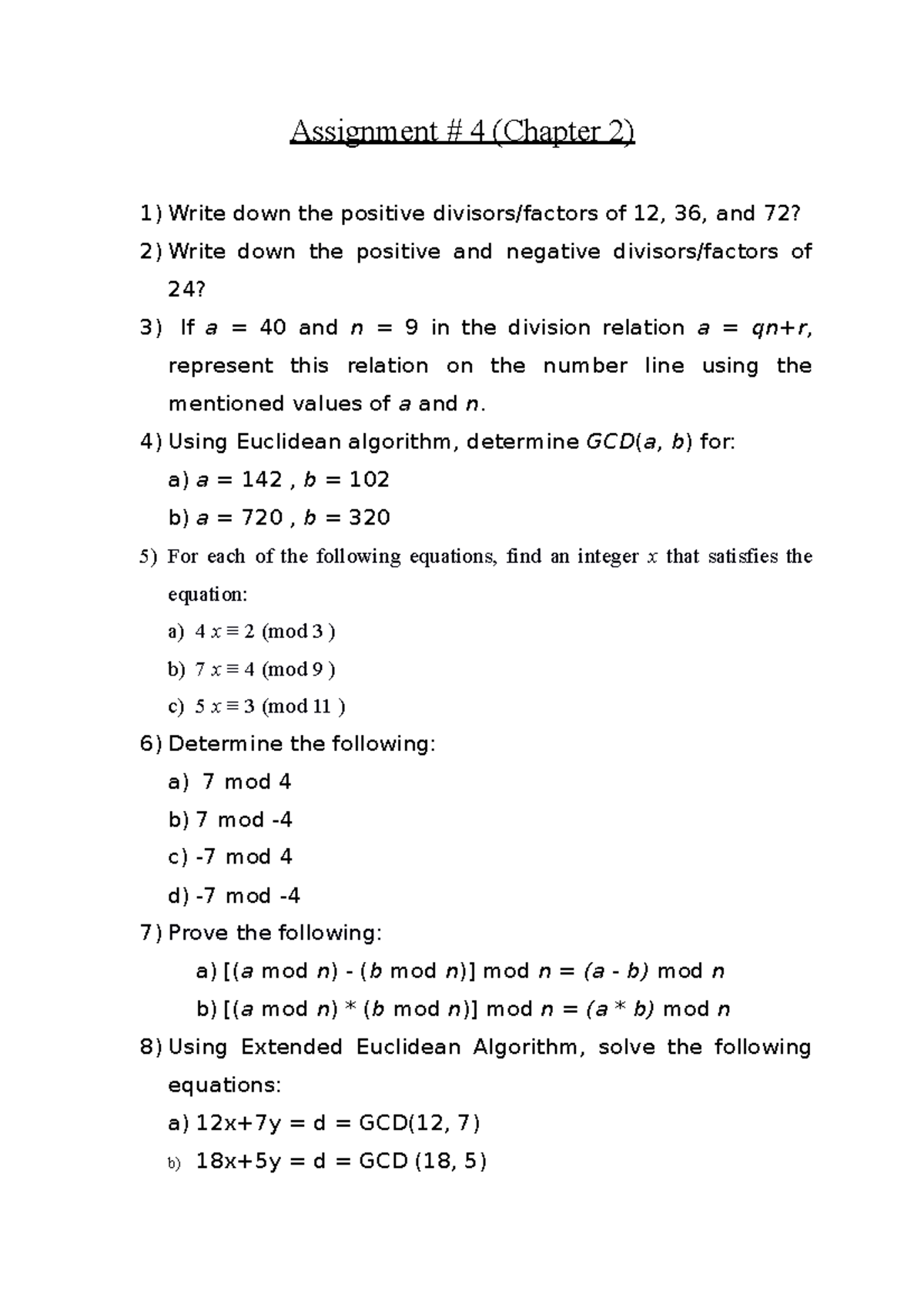 Assignment 4 Chapter 2 Assignment 4 Chapter 2 Write Down The