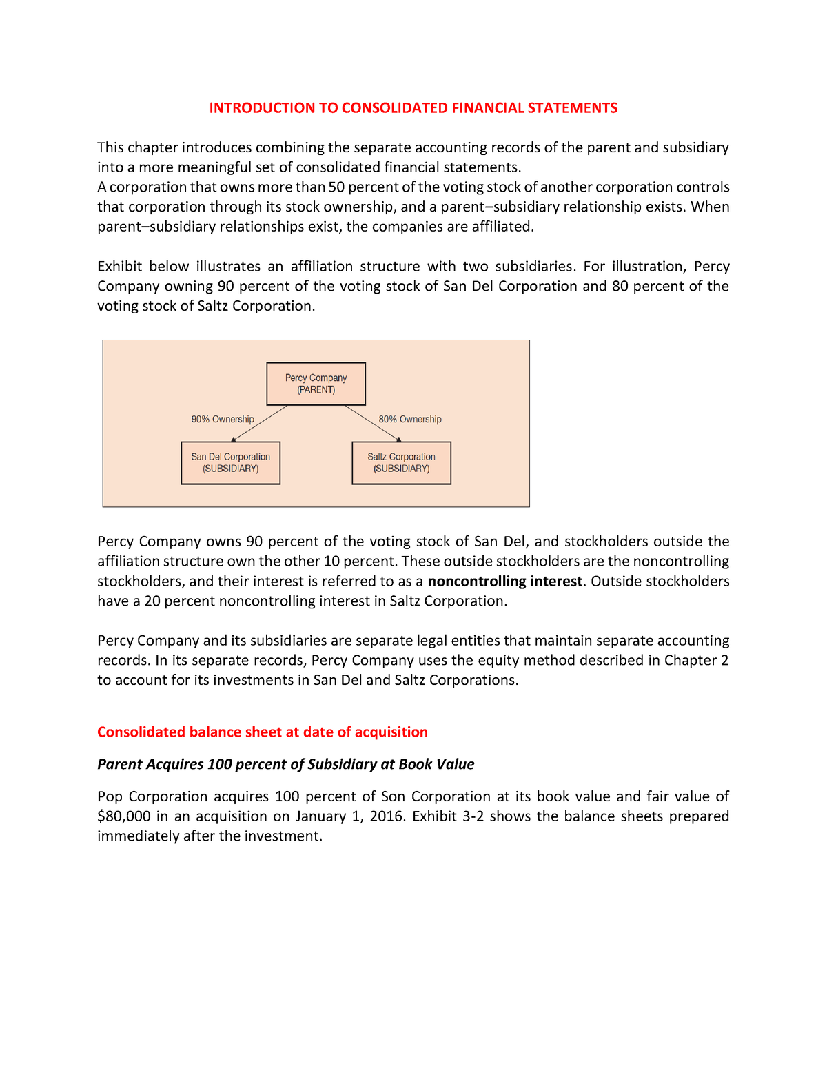 Bahan AJAR Konsolidasi - INTRODUCTION TO CONSOLIDATED FINANCIAL ...