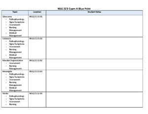 NSG123 HESI Final Blueprint - Version B- Blueprint Node Topic Student ...