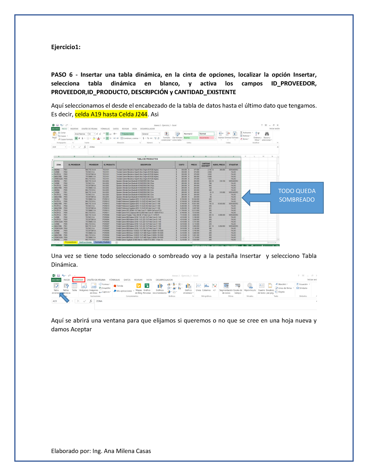 Ejercicio 1 Parte 2 - Los Componentes - Ejercicio1: PASO 6 - Insertar ...