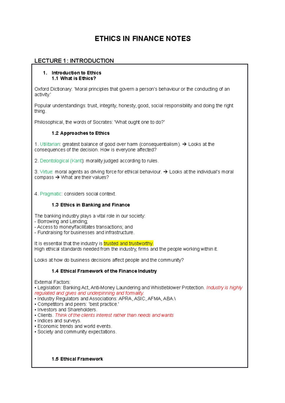 ethics-in-finance-notes-ethics-in-finance-notes-lecture-1