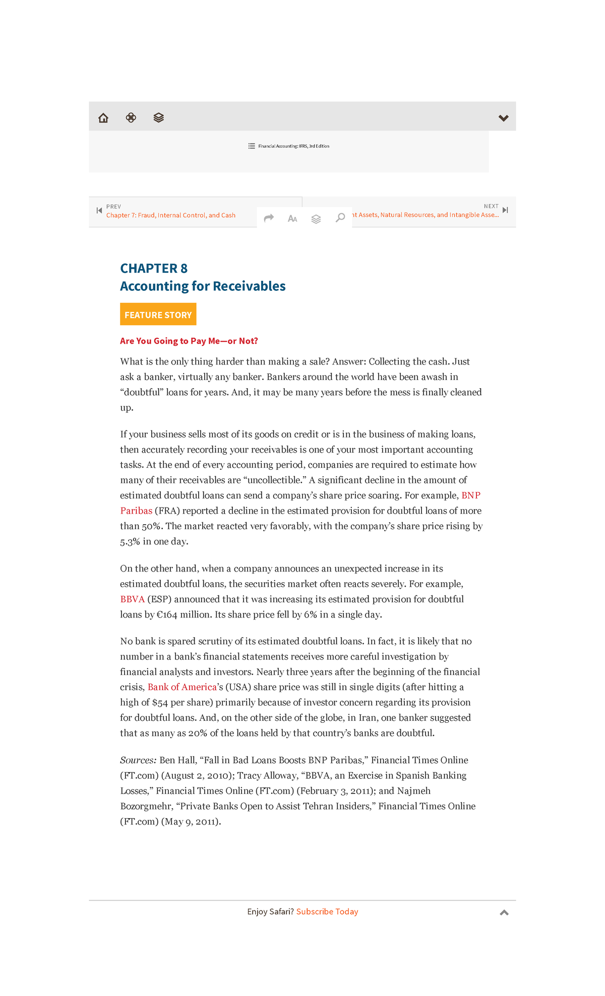 Chapter 8 Accounting For Receivables Financial Accounting Ifrs 3rd Edition Accountancy Chapter 8 Accounting For Receivables Financial Accounting Ifrs 3rd Edition Accountancy