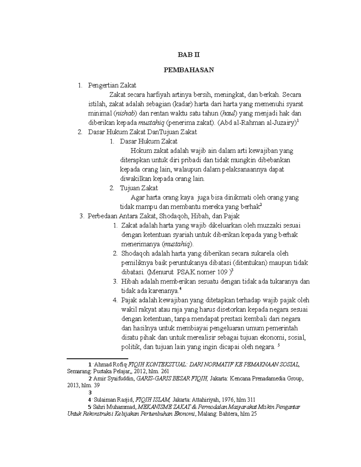 BAB II Notes BAB II PEMBAHASAN Pengertian Zakat Zakat secara