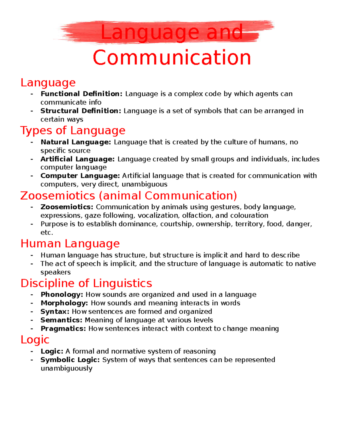 language-and-communication-notes-language-and-communication