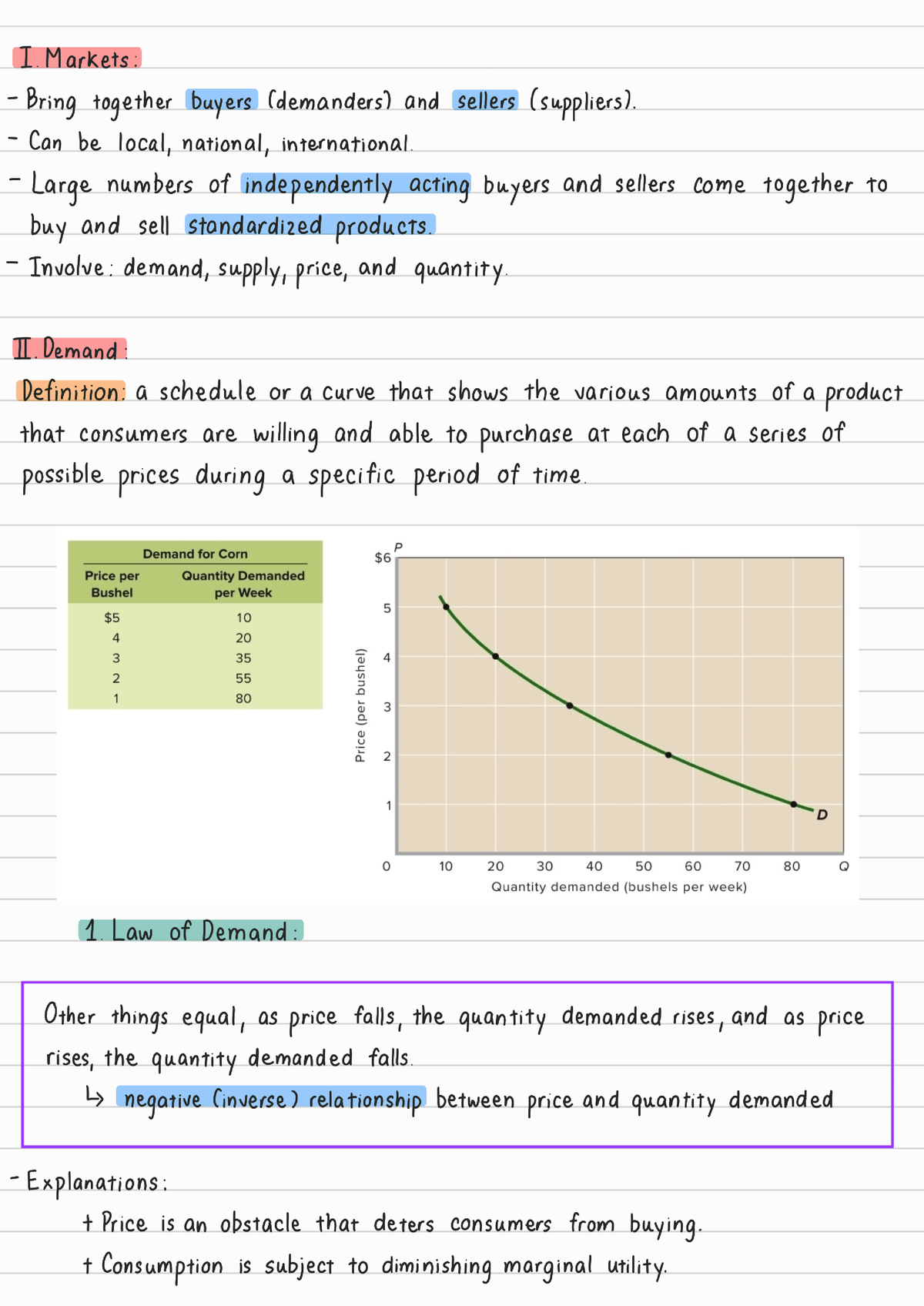 Chapter 3 Demand, Supply, And Market Equilibrium - ECON 103 - Studocu