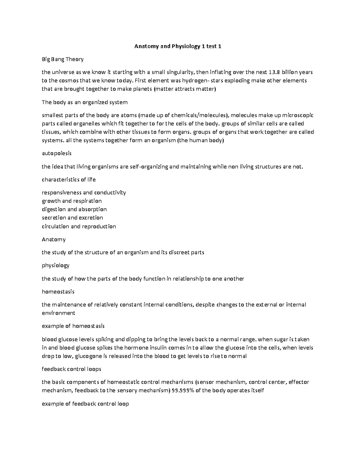 Anatomy and Physiology 1 test 1 study guide - Warning: TT: undefined ...