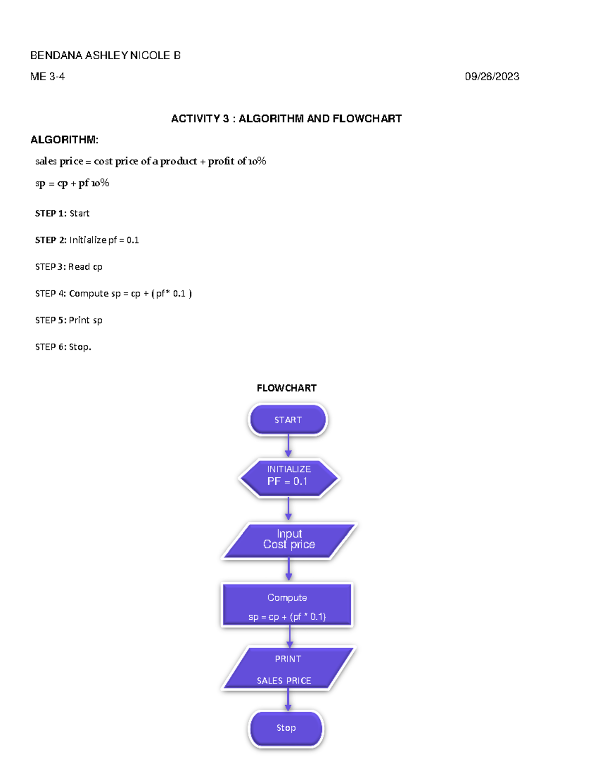 comprog activity 3 - BENDANA ASHLEY NICOLE B ME 3-4 09/26/ ACTIVITY 3 ...