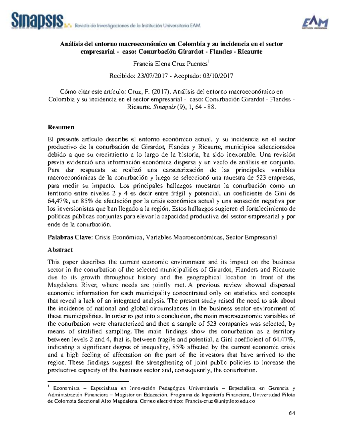 Dialnet-Analisis Del Entorno Macroeconomico En Colombia YSu Incid ...